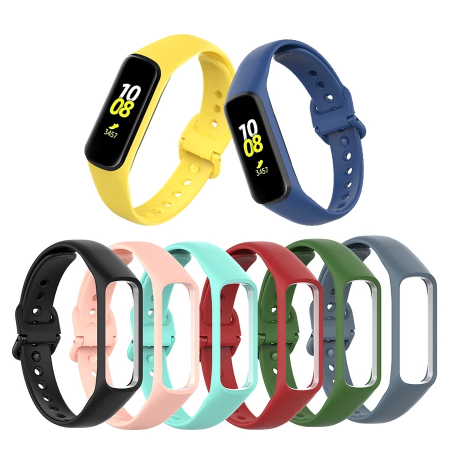 Ремешок для Samsung Galaxy Fit 2 SM-R220, сменный ремешок для часов, мягкий силиконовый спортивный ремешок для часов