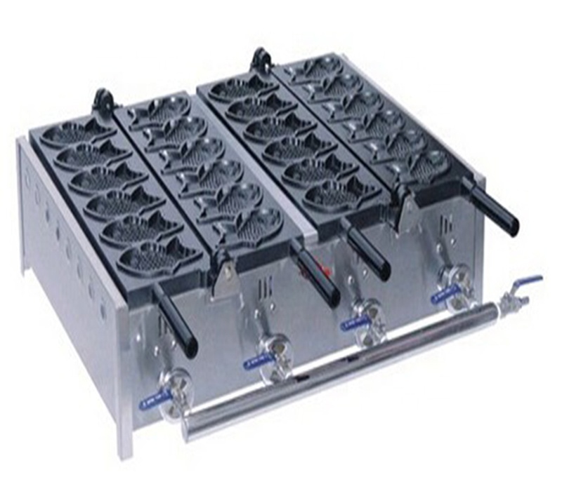 Superior quality fish shape cake waffle taiyaki fish cake making machine