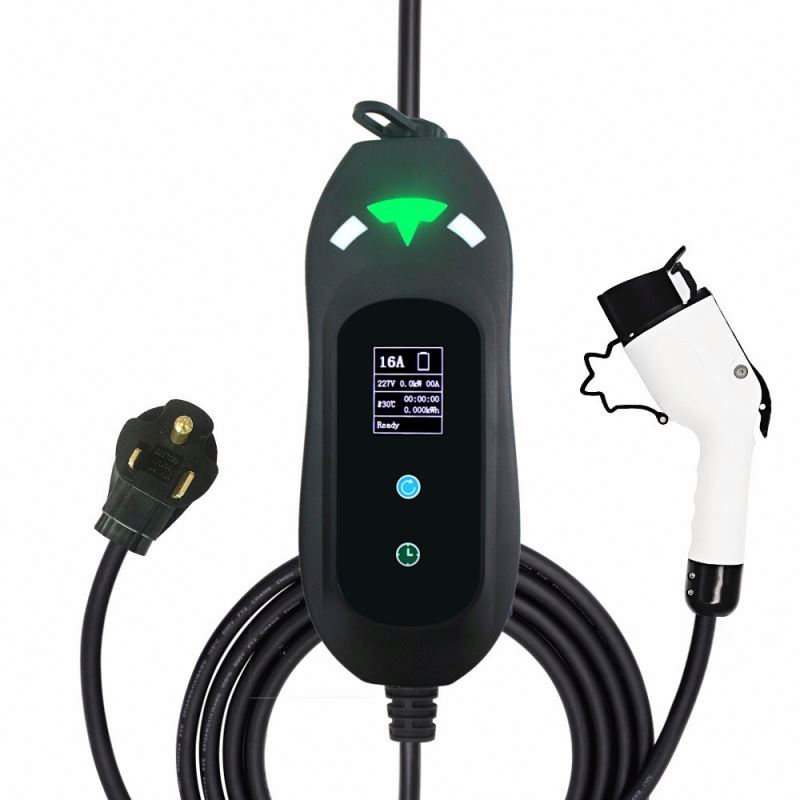 Регулируемое домашнее автомобильное зарядное устройство Saej1772 evse 32a ev