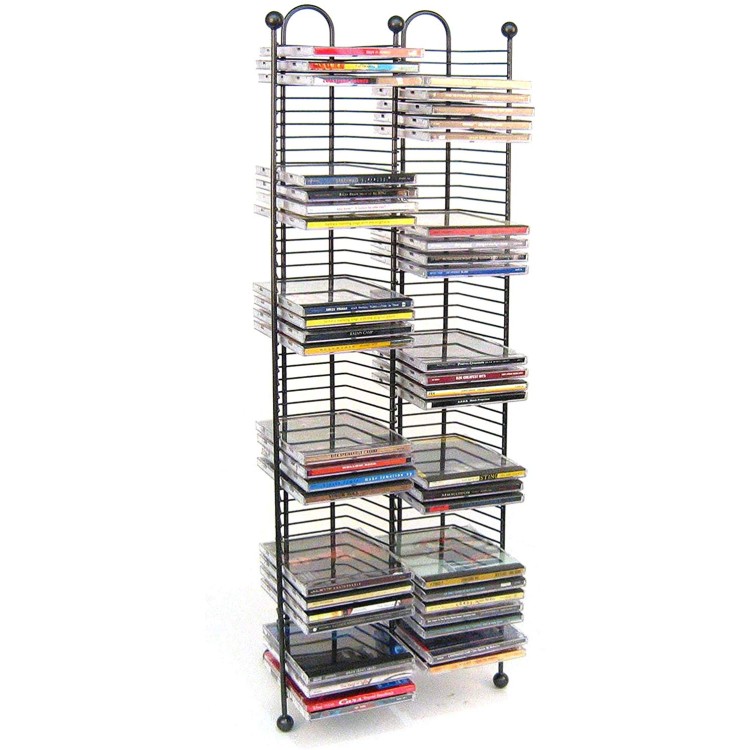 Nestable 52 DVD/BluRay Games Tower - Gunmetal DVD стойка
