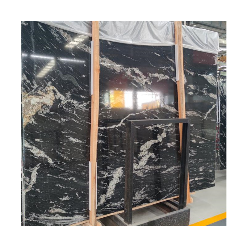 Design Black Marble Slab Polished Dolomite Calcite Natural Stone Hotel/Bathroom/Apartment 1-Year Warranty Graphic Design