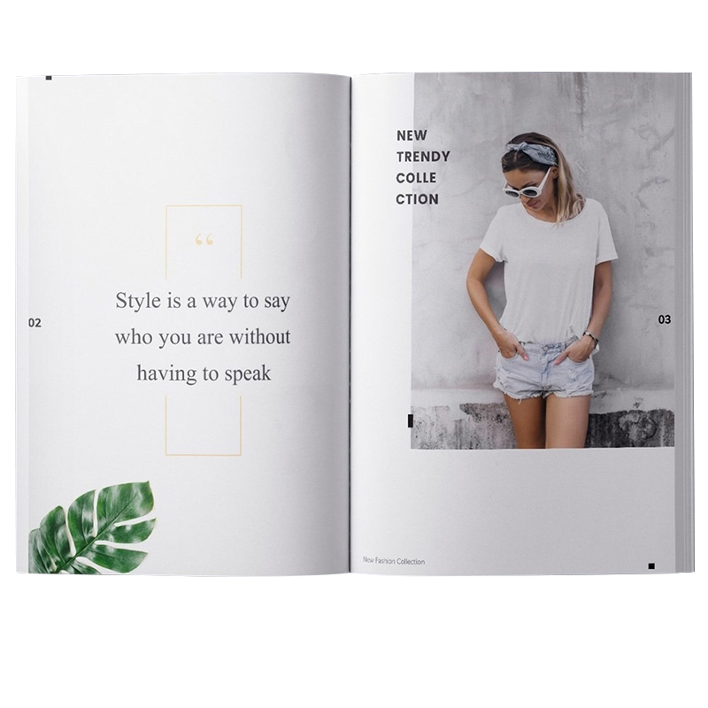 Bulk Overseas China Cheap Paperback Full Color Book Fashion Magazine Printing Service