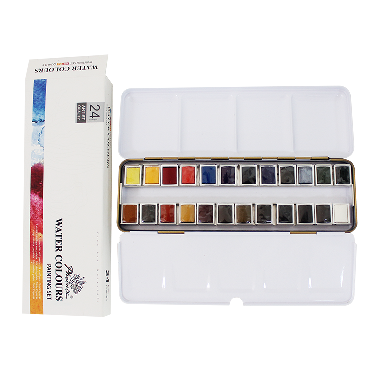 High quality Artist Grade Water Colours Set 12/18/24/48 Colors