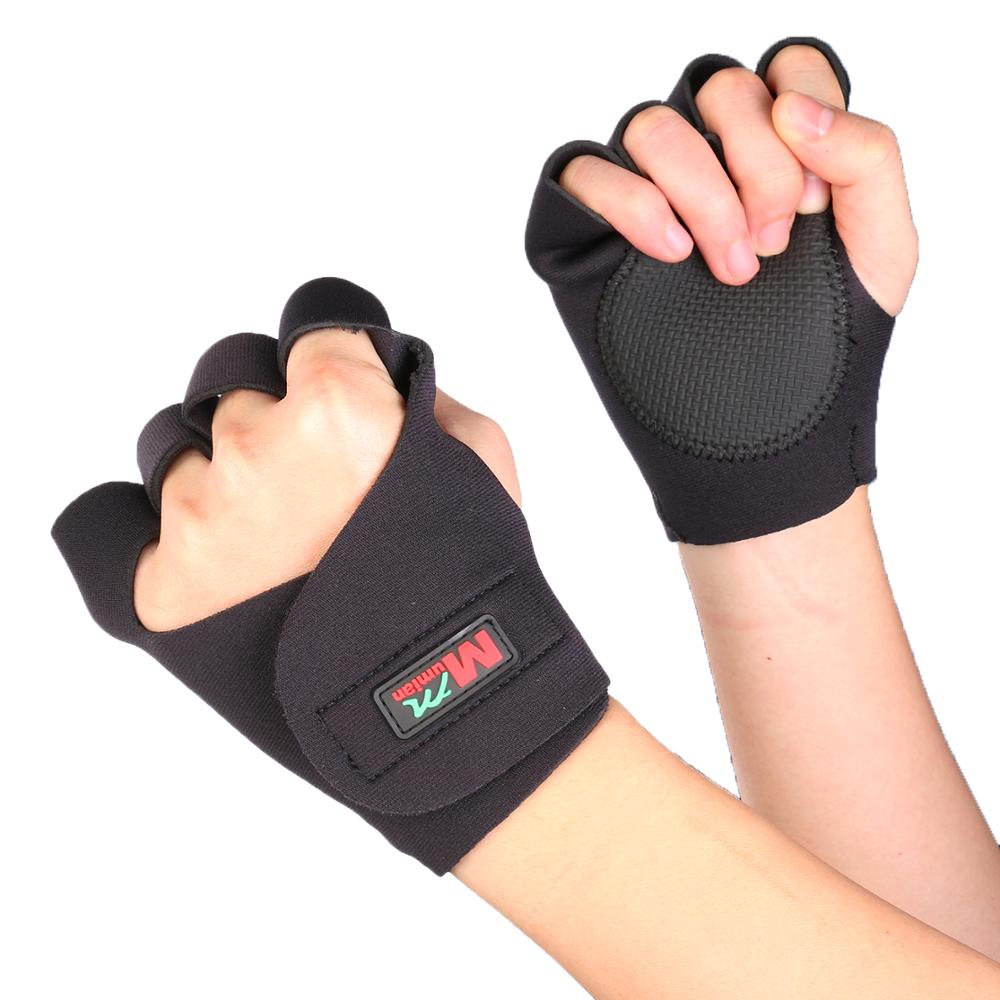 Mumian F01 Cycling Fitness Half Finger Sport Gloves - Black (1 Pair)