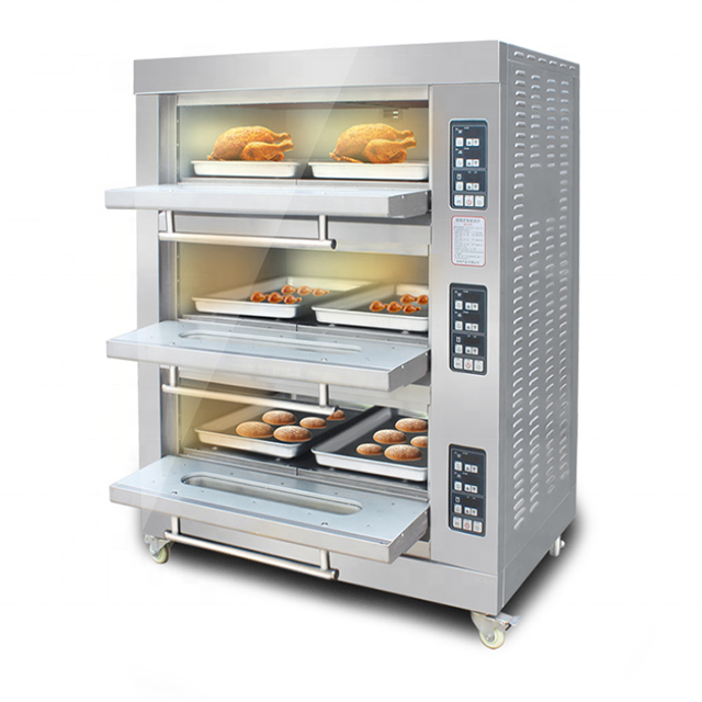 New Arrival Commercial Equipment Electric Deck Oven 2 Deck 2 Tray Bakery Small Oven Gas Bakery Oven Prices