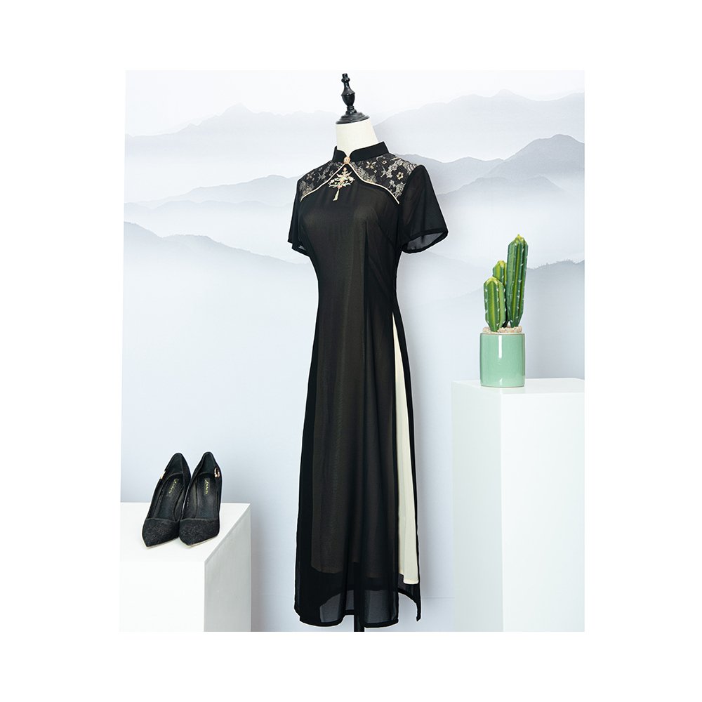 Hot Selling Gy2223 Modern Chinese Traditional Clothing Young Girl Dress Cheongsam Gown