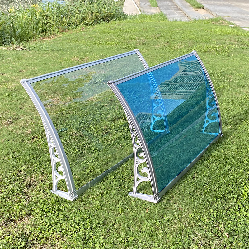 Plastic Bracket Metal Aluminium Canopies Polycarbonate Door Canopy Awning For Balcony