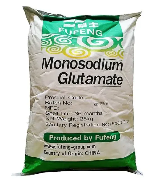 25kg Bulk Pack Monosodium Glutamate 99% MSG 30 40 mesh