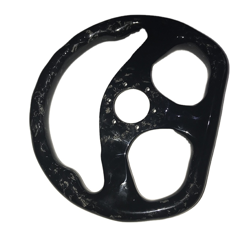310mm diameter Black Yellow Plain Silver Red Light Blue Layer Fabric forging and stamping Carbon Fiber Car Steering Wheel for B