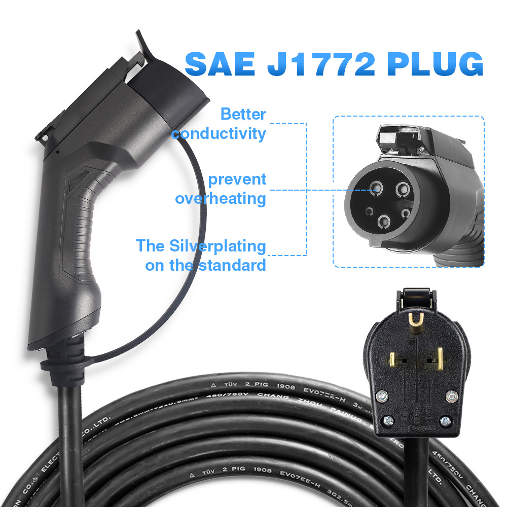 OEM 32A Type2 IEC 62196 портативный EV зарядный ящик с NEMA14-50 вилкой