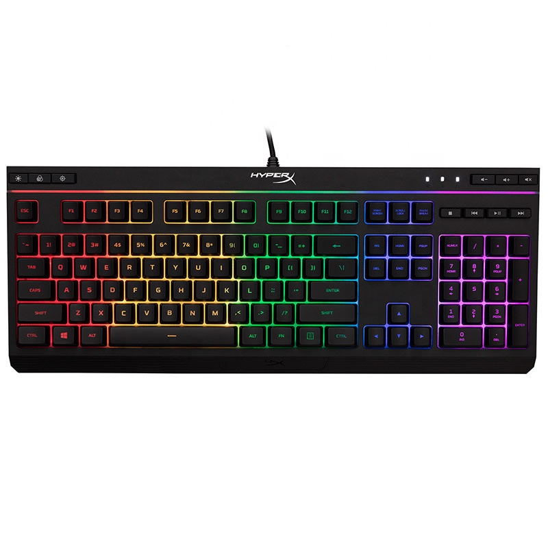Hyper X сплава сердечника RGB Проводная клавиатура Phantom USB компьютера механический мембранный игровая клавиатура с 104 ключей