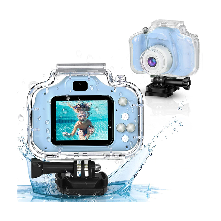 3-12 Age Children Digital Camera Underwater 2 Inch IPS HD Video Toddler Camera Toy Kids Waterproof Camera