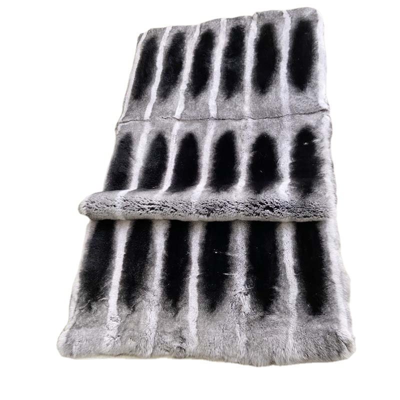 High Quality Animal Fur Material Dyed Rex Rabbit Fur Plate Chinchilla Fur Rex Rabbit Material For Garment