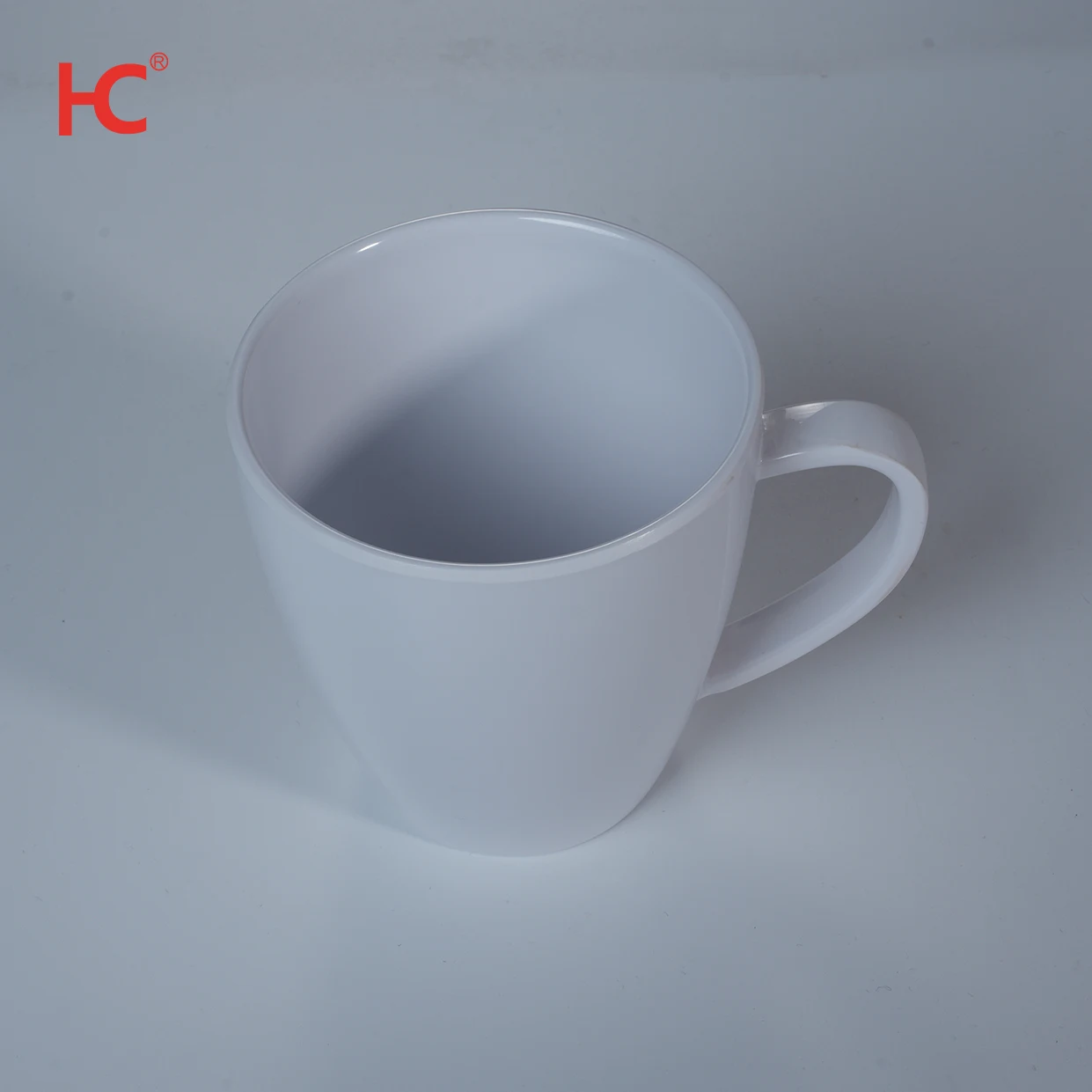 wholesale white durable 380ml coffee cup large capacity food grade bar melamine tableware party plastic classic for drinking