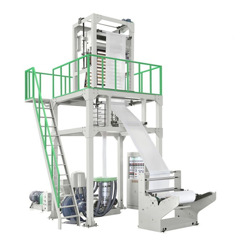 Машина для экструзии выдувной пленки, АБА, пластик, HDPE, LDPE, трехслойная машина для выдувания термоусадочной пленки