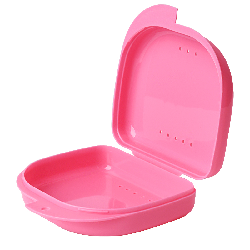 Ykelin Colorful Plastic Orthodontic Dental Mouth Guard Case Orthodontic Custom Retainer Case with logo