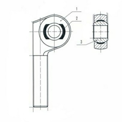 Chromoly офсетный шаровой шарнир