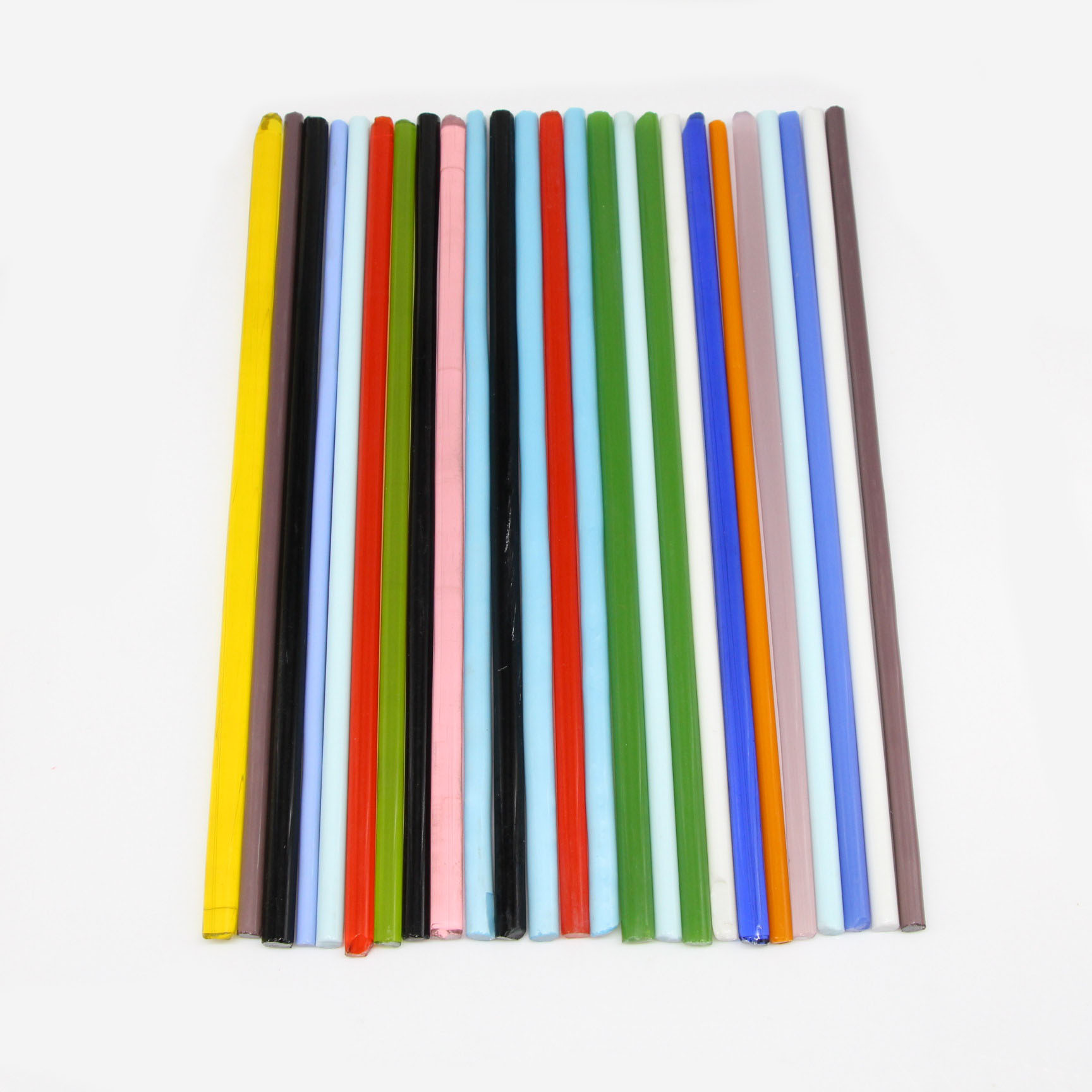 Handmade high quality coe approx 96 glass rods for fusing 1kg