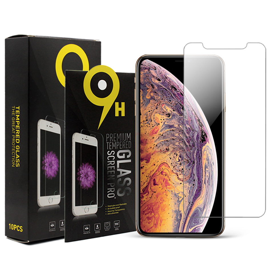 Защита экрана для iPhone 11 XS MAX XR 7 8 PLUS закаленное стекло 0,33 мм 2.5D противопузырьковая Защитная пленка с коробкой