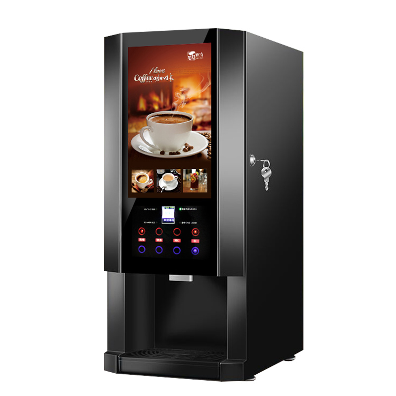 Desktop Fully Automatic Mixing Type Instant Coffee Vending Machine Customized Instant Coffee Machine Milk Tea Machine