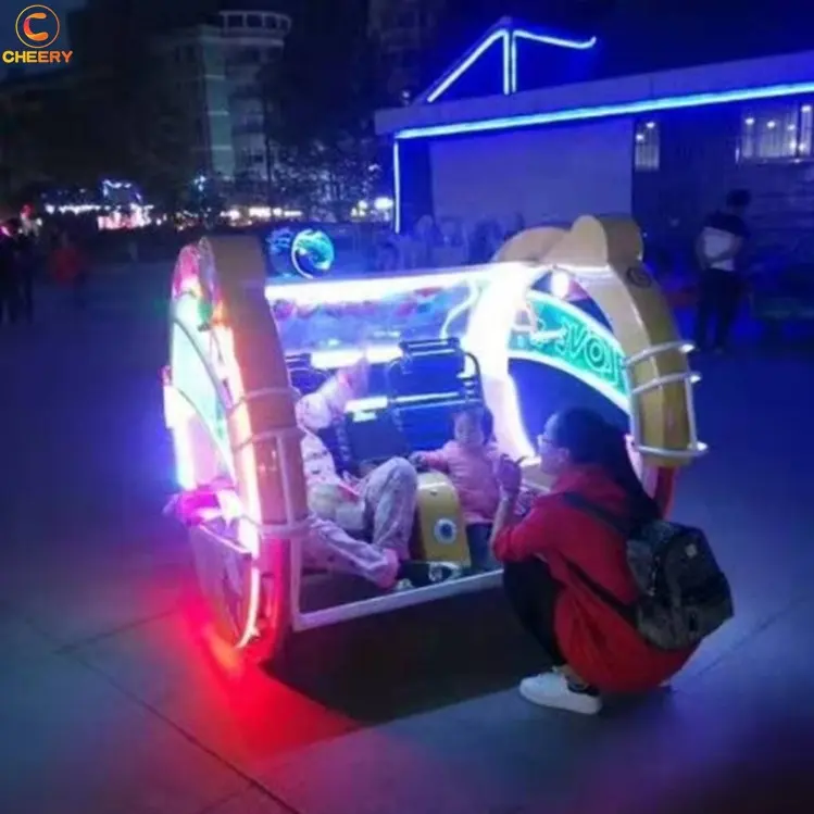 Cheap amusement park rides leswing car games 360 degree rotating happy le bar car rides rolling car