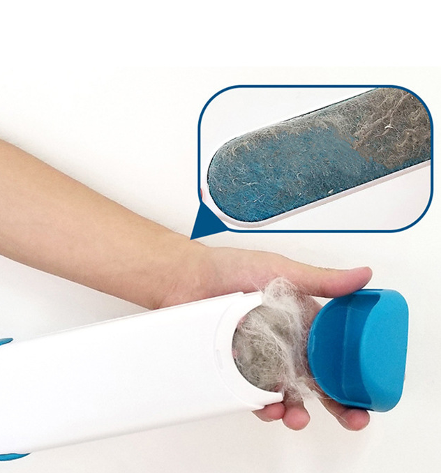 Low price brush pet hair remover plastic roller 2-way pet hair remover roller wholesale pet dog hair remover