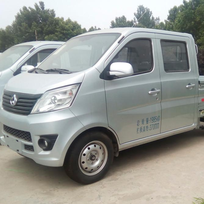 changan gasoline 1ton flat cargo truck with low price hot selling