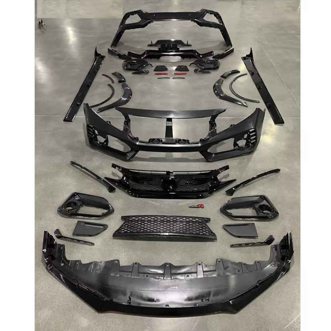 Новый комплект автомобильных бамперов 2020 типа R для Honda civic 2016-2021