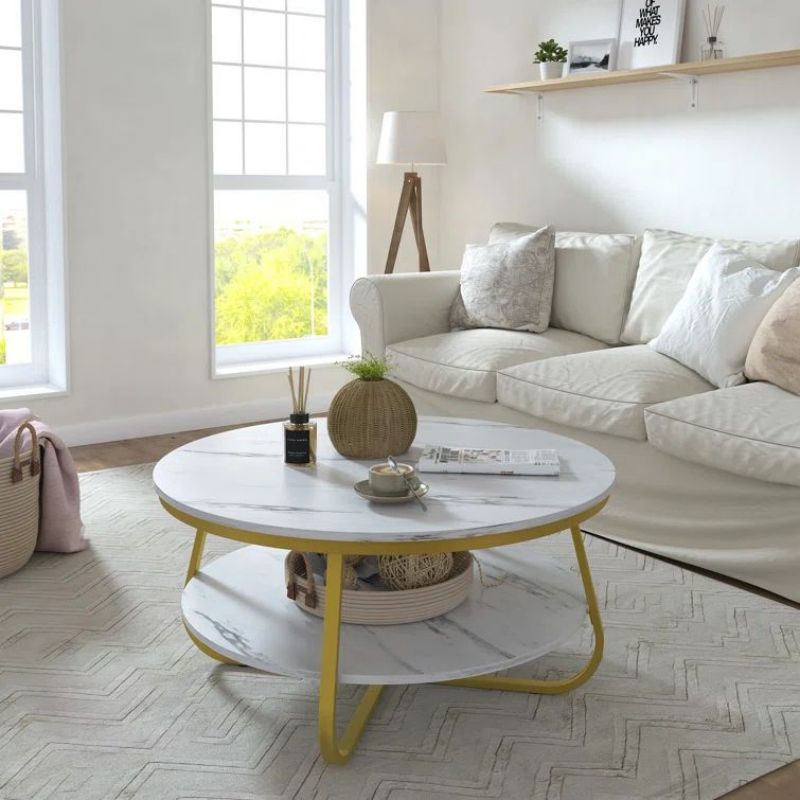 Modern design high quality double deck solid oak rattan tea coffee side console tempered glass table furniture
