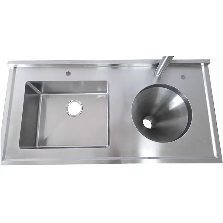 Enable The Safe Hygienic Disposal Durable Stainless Steel Hospital Sluice Sink