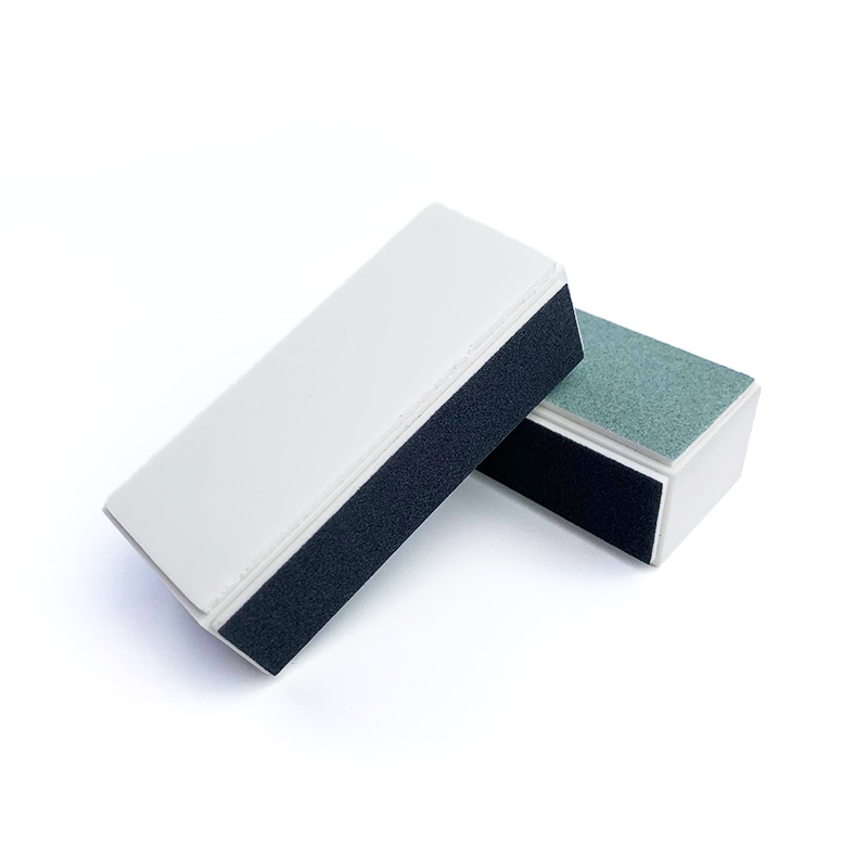 OEM custom 4 way sponge mini nail polishing buffer sanding block for salon