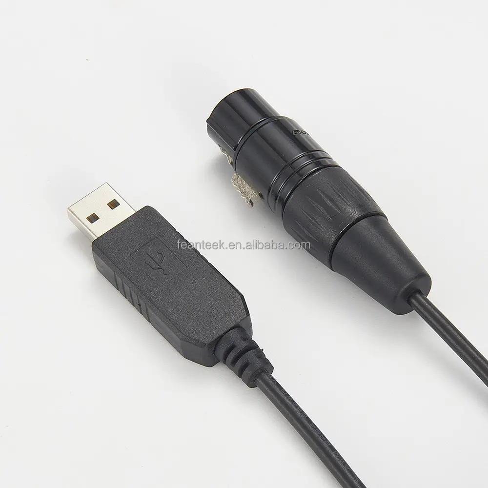 Factory Customized High Compatible RS485 USB A To XLR 3PIN Female Cable