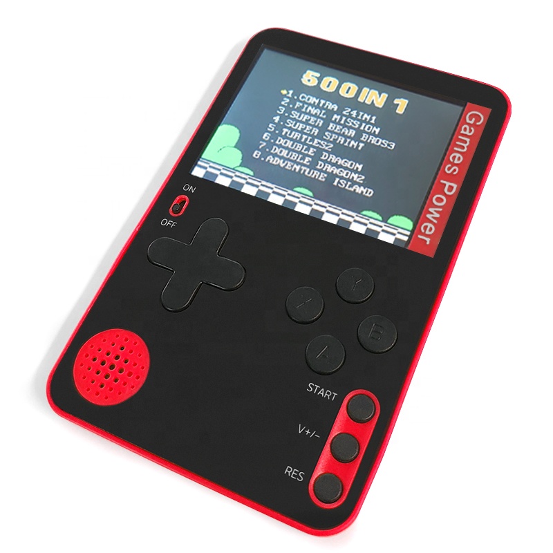 НОВЕЙШАЯ портативная мини-игровая приставка Macaroon 500 в 1, консоль для видеоигр в ретро стиле, 8 бит, 3,0 дюйма, цветной ЖК-дисплей, поддержка двух игроков