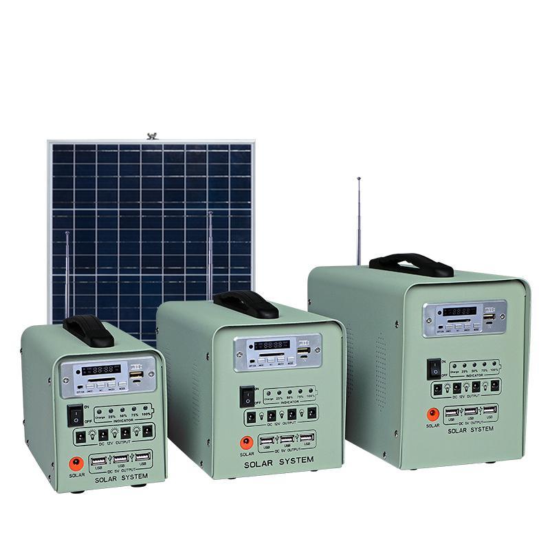 High Capacity Battery Solar Power Panel For Home Metal Pc Portable 30w Off Grid Solar Energy System
