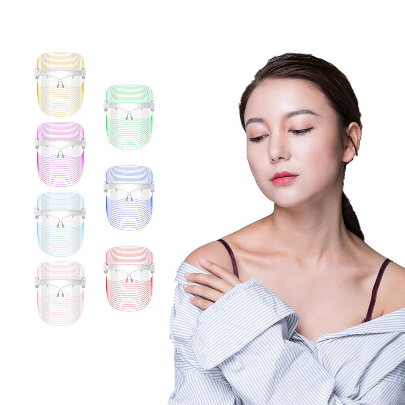 CE Approve OEM Photon Led PDT Facial Mask 7 Colors LED Light Therapy Beauty Tools Skin Care LED Mask