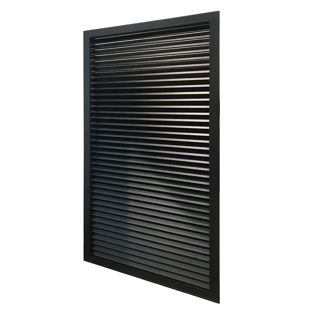 Aluminium fixed louvre panels windows for external wall decoration