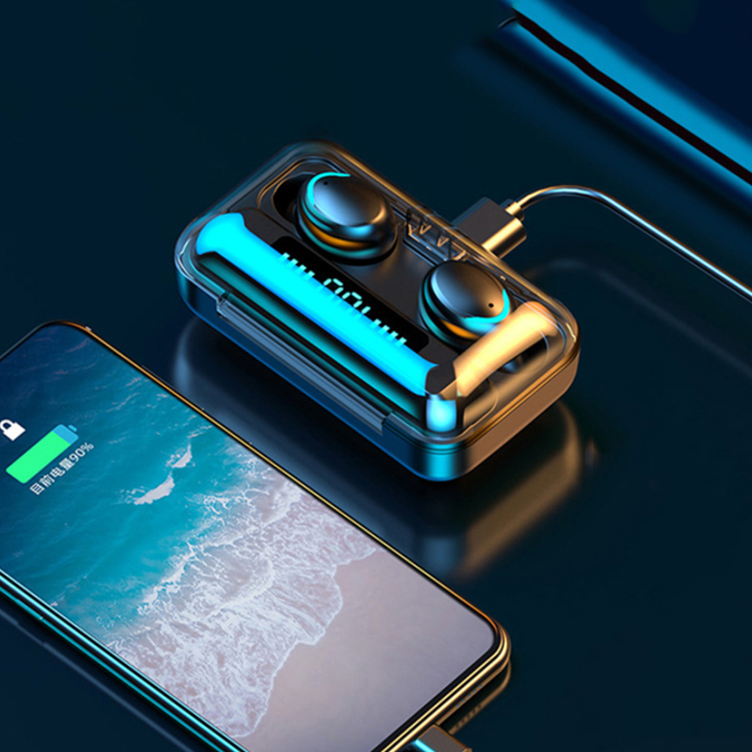 Светодиодный дисплей F9 TWS IPX7 водонепроницаемые наушники Fone De Ouvido Audifono беспроводная сенсорная гарнитура 2000 мАч Зарядка спортивные наушники