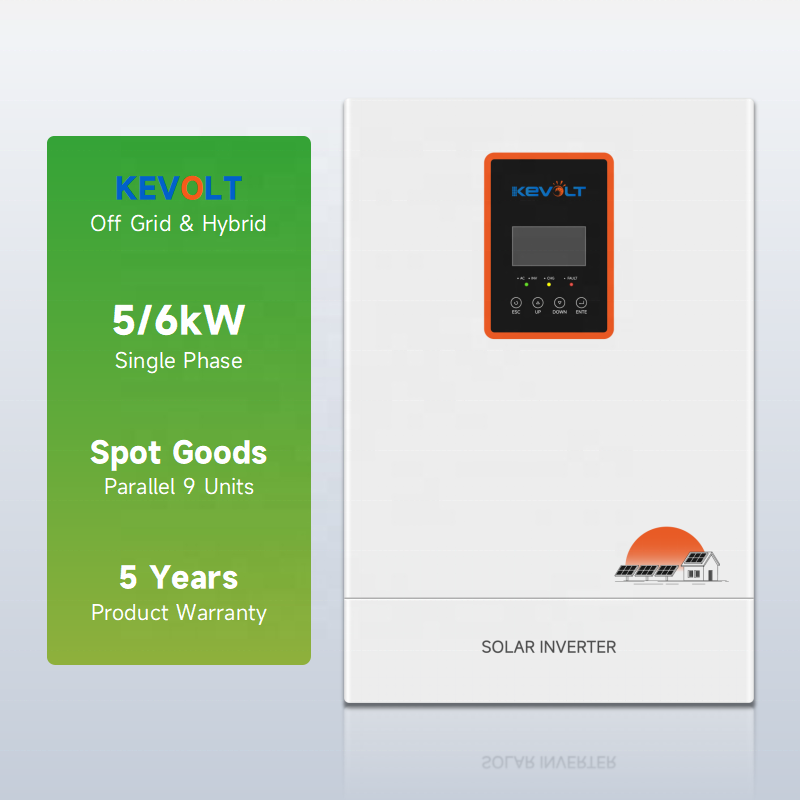KEVOLT Solar Hybrid Inverter 5kW 10kW Converters Inversor Wechselrichter MPPT Pure Sine Wave Inverter
