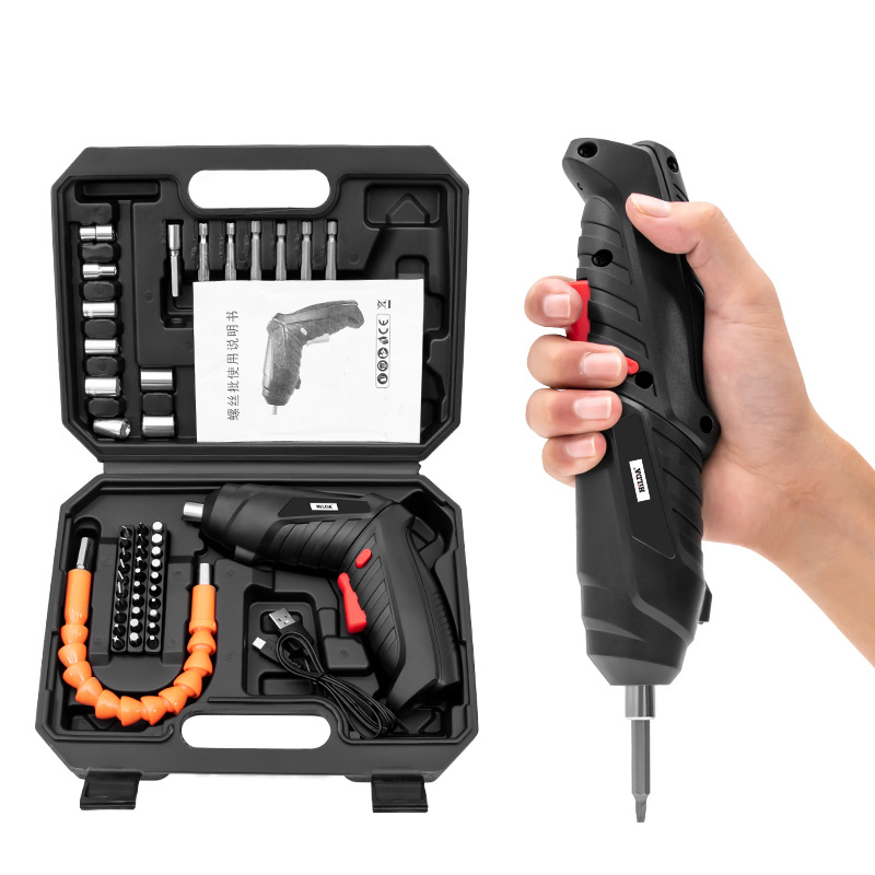 4.2V Electric Screwdriver USB Rechargeable Cordless Power Drill Screw Driver Kit Maximum Screw Diameter ABS Makings screwdriver