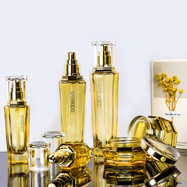 30g 50g 40ml 50ml rose gold cosmetic spray clear containers for cosmetic