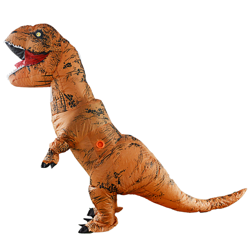 Костюм костюма T-rex на Хэллоуин, реалистичный мужской костюм динозавра в мир Юрского периода