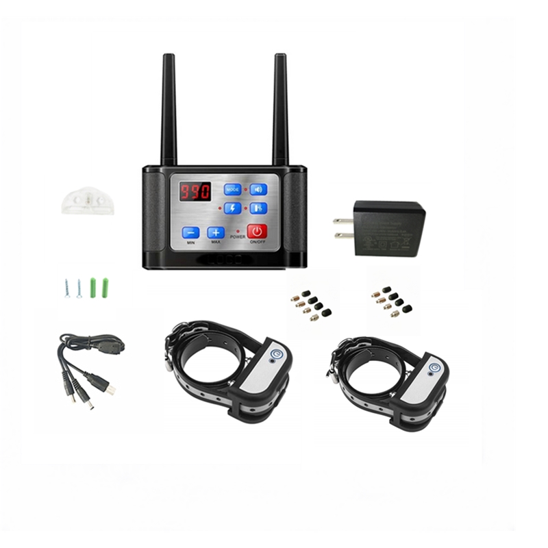 Electric Wireless Dog Fence System Rechargeable IP65 Waterproof with two Receivers X-886-R2