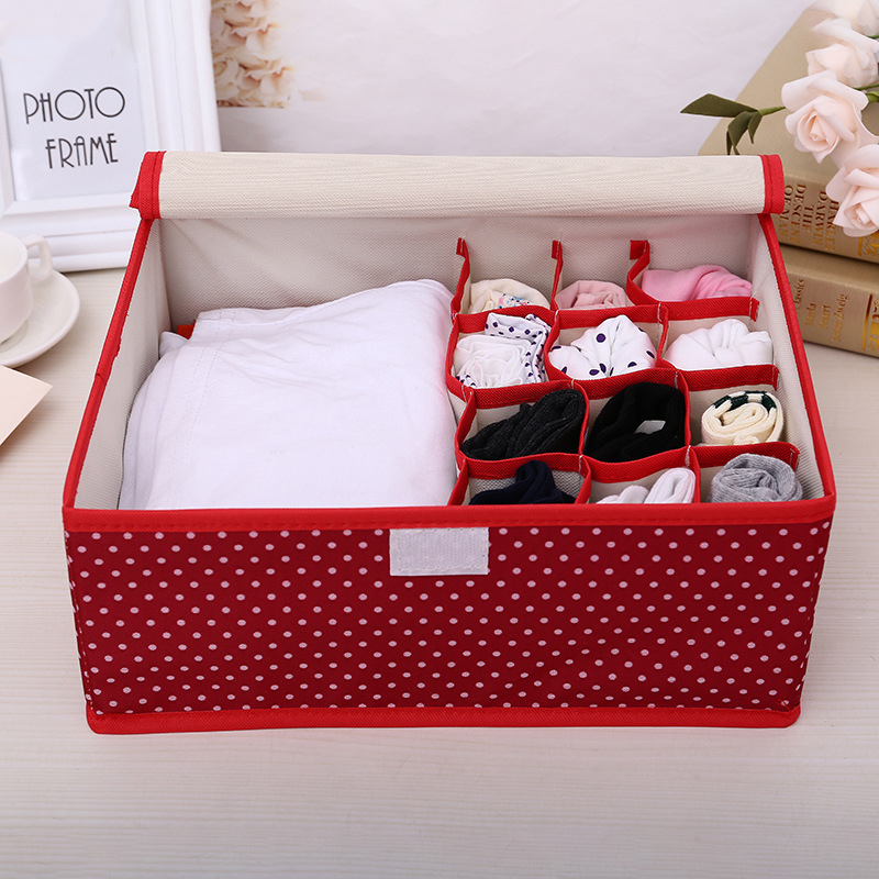 2021 new Thickened two-in-one covered clothing organizer underwear socks clothing storage box