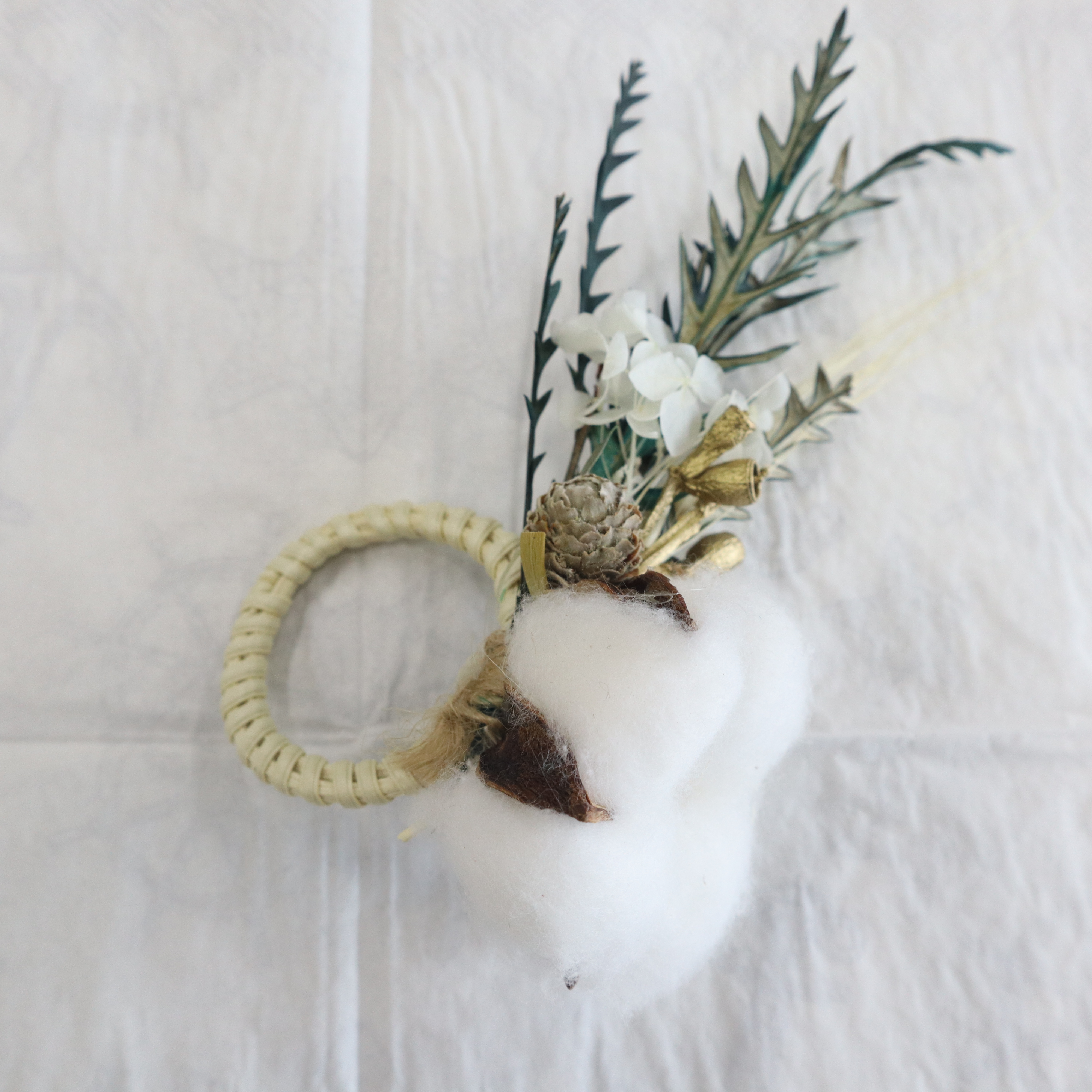 dried flower bouquet Hotel decoration OEM Napkin Ring mini flower bouquet Napkin Ring