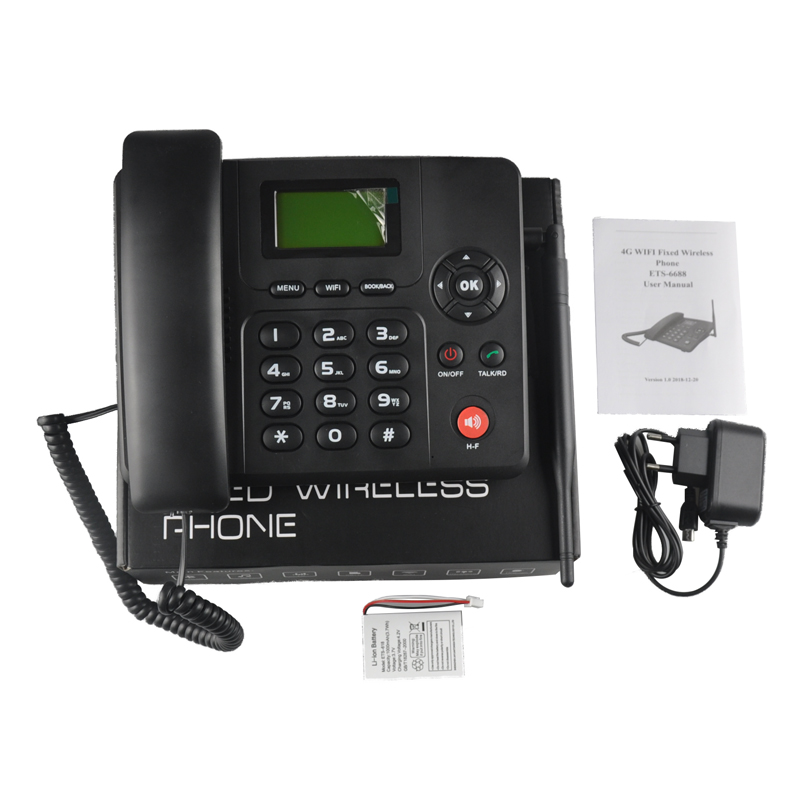 4G VoLTE Fixed Wireless Phone with SIM Card/WiFI Hotspot Office GSM LTE Landline Phone