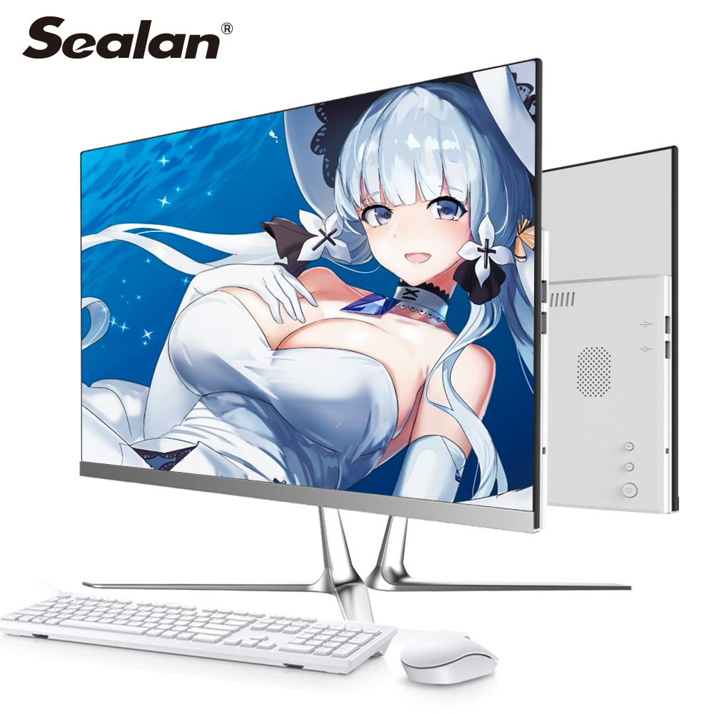 SEALAN 21,5 Дюймов индивидуальная память 8g ssd 480 Гб HDD 2 ТБ aio pc 1920*1080p деловой моноблок все в одном компьютерные настольные компьютеры