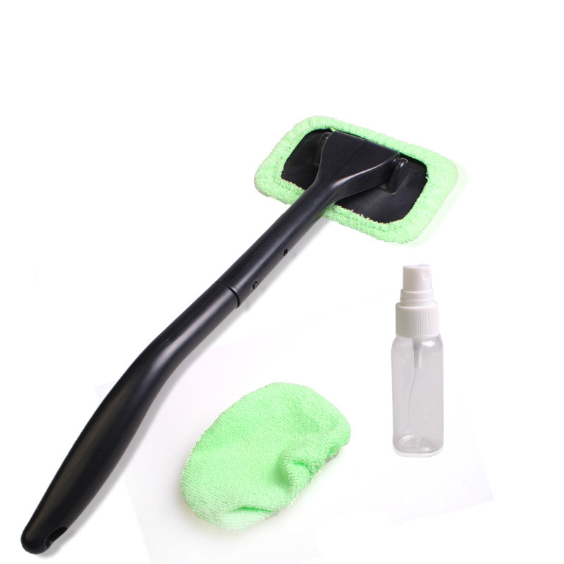 Car Wash Cleaning Brush Car Window Dust Removal Brush Front Windshield Long Handle Brush Car Supplies Cleaning Tool