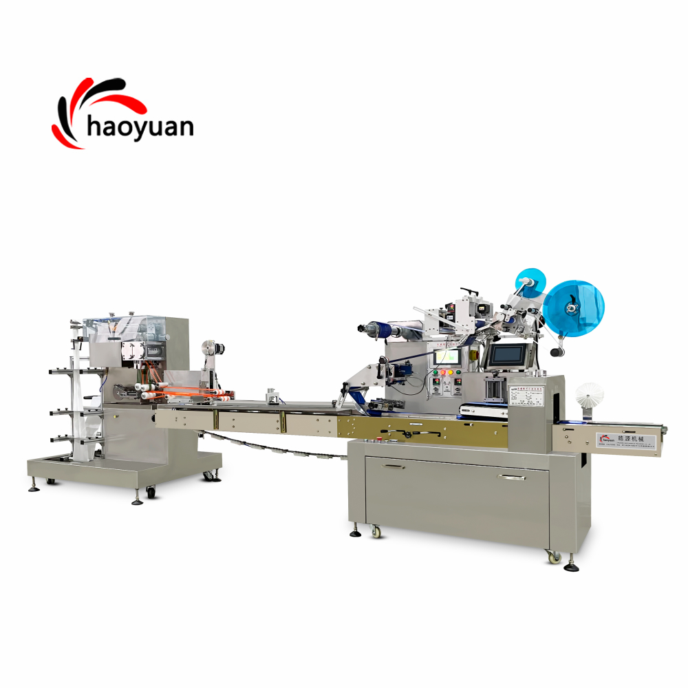 Full-auto Multi-piece Wipes In 1 Bag Baby Wet Wipes Machine Production Line Packing Machine JBK-260S Haoyuan