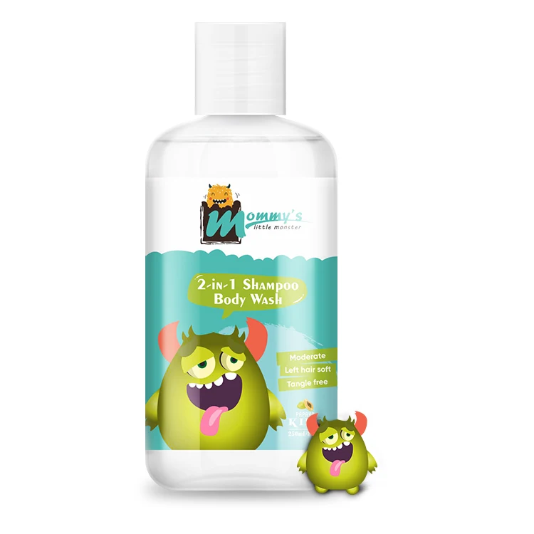 Детский шампунь Mommy'S Little Monster 2 в 1 оставляет кожу упругой и мягкой, питает волосы