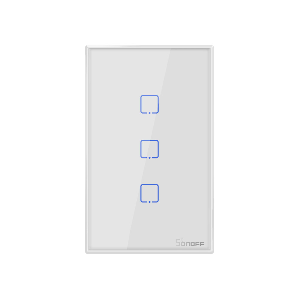 Умный выключатель SONOFF T0US 3C, настенный выключатель с Wi-Fi, подходит для настенных выключателей США и Канады, дистанционное управление с функцией таймера